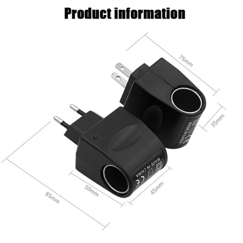 Car Cigarette Lighter Adapter AC 220V To DC 12V EU US Plug Converter Wall Power Socket Plug Adapter Auto Converter Car Accessory