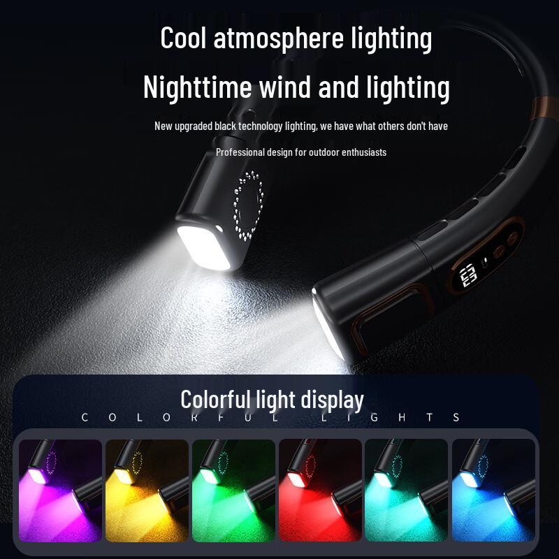 Portable USB Rechargeable Leafless Neck Fan