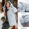 Xiangying New Chinese Style Hooded Down Jacket for Women