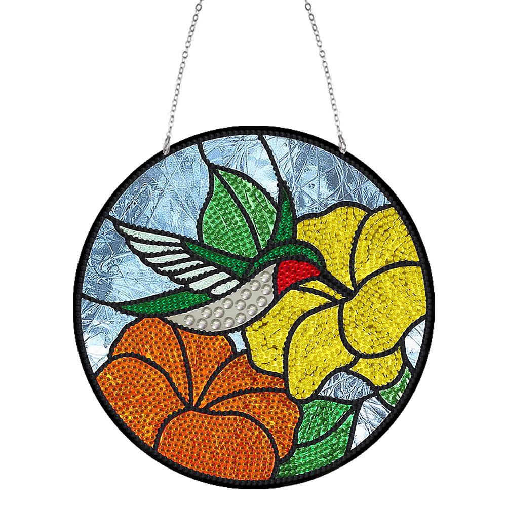 Diamond Drawing Pendants Special Shape DIY Colored Imitation Glass Art Diamond Art Kits Wall Decoration for Living Room Bedroom