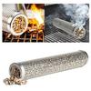 Mesh Pellet Smoker Tube Outdoor Round Cold Hot Stainless Steel Barbecue Smoker Generator