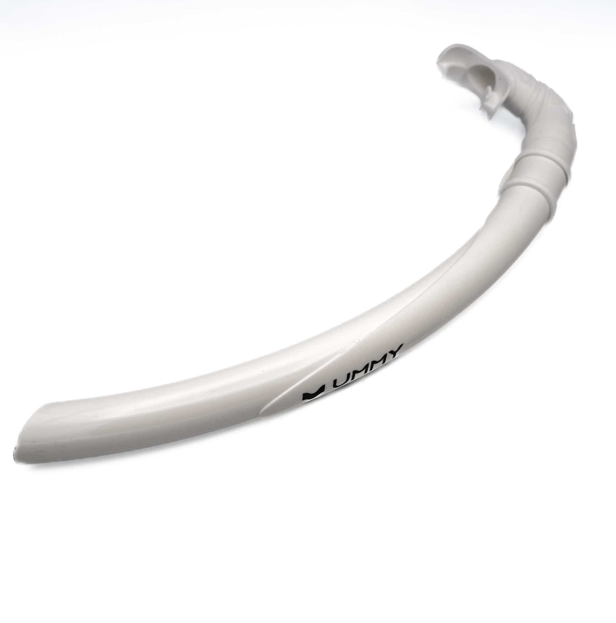 

UMMY Diving UMMY Floating Snorkel, available in 3 colors: Black, White, and Silver, for freediving, skin diving, snorkeling, and spearfishing (White)