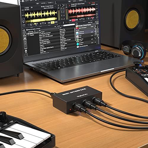 DigitalLife SynkMergeX Series | Standalone 2-In/1-Out MIDI Merge Box, 5-Pin DIN, Metal Construction – Ideal for Beginners, Studio Musicians & Live Per