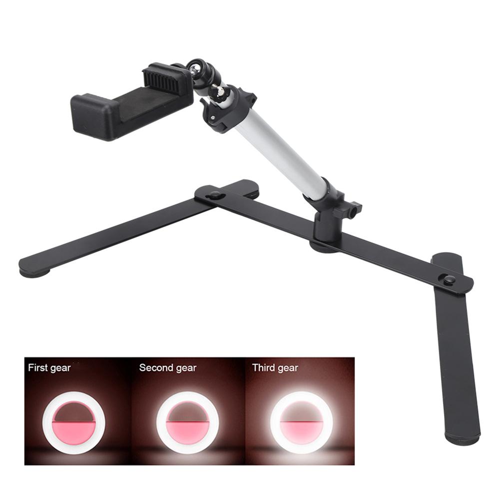 

Настольный телефон с кронштейном для съемки видео с заполняющим светом 5600k Bluetooth с дистанционным управлением