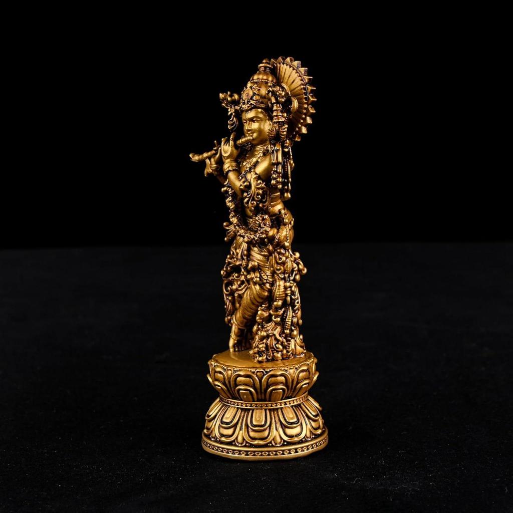 Krishna Ji Murti Krishna Idol Bansuri Krishna Statue Nand Gopal Krishna for Car Dashboard Home Decor Gifting Item