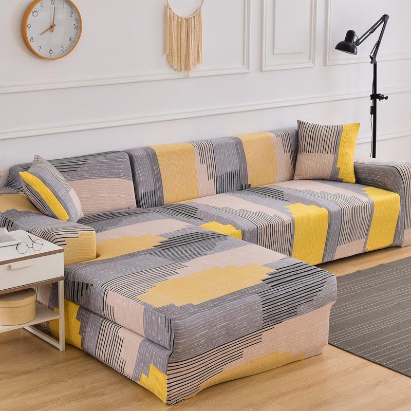 Sofa Cover All Season Style Sofa Cover  Full Cover Elastic Sofa Cover  Full Cover Fabric Combination Anti Slip Cover
