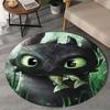 1PC Dragon Taming Adventure Round Rug, Non-slip Chair Mat, Home Decor, Circle Carpet Perfect for Office, Bedroom, Living Room,Christmas Gift
