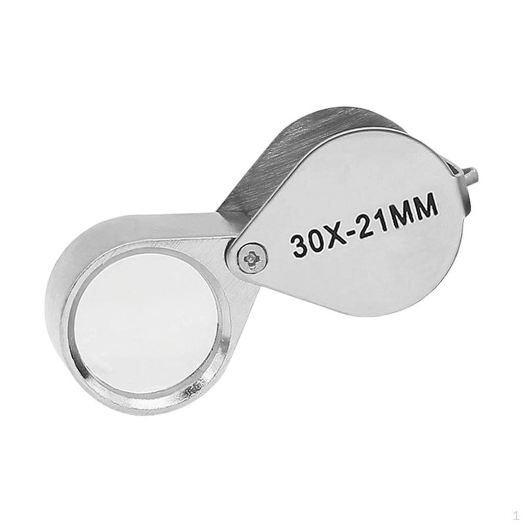 Jeweler Loupe Magnifier Glass Easy To Use, Foldable Durability, Portable, Professional