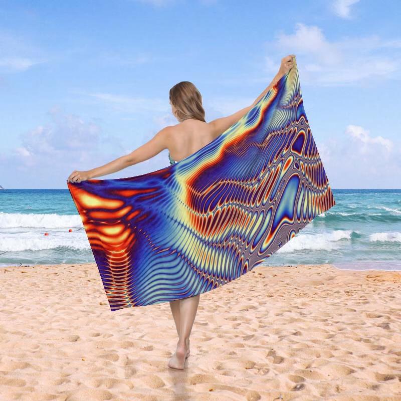 League Messenger Beach Print Towel