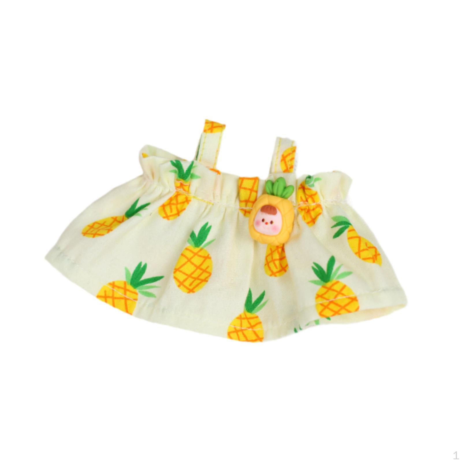 

Платье для куклы 17 см Мультяшный детский костюм Аксессуар Мода Плюшевые аксессуары Удобный Yellow