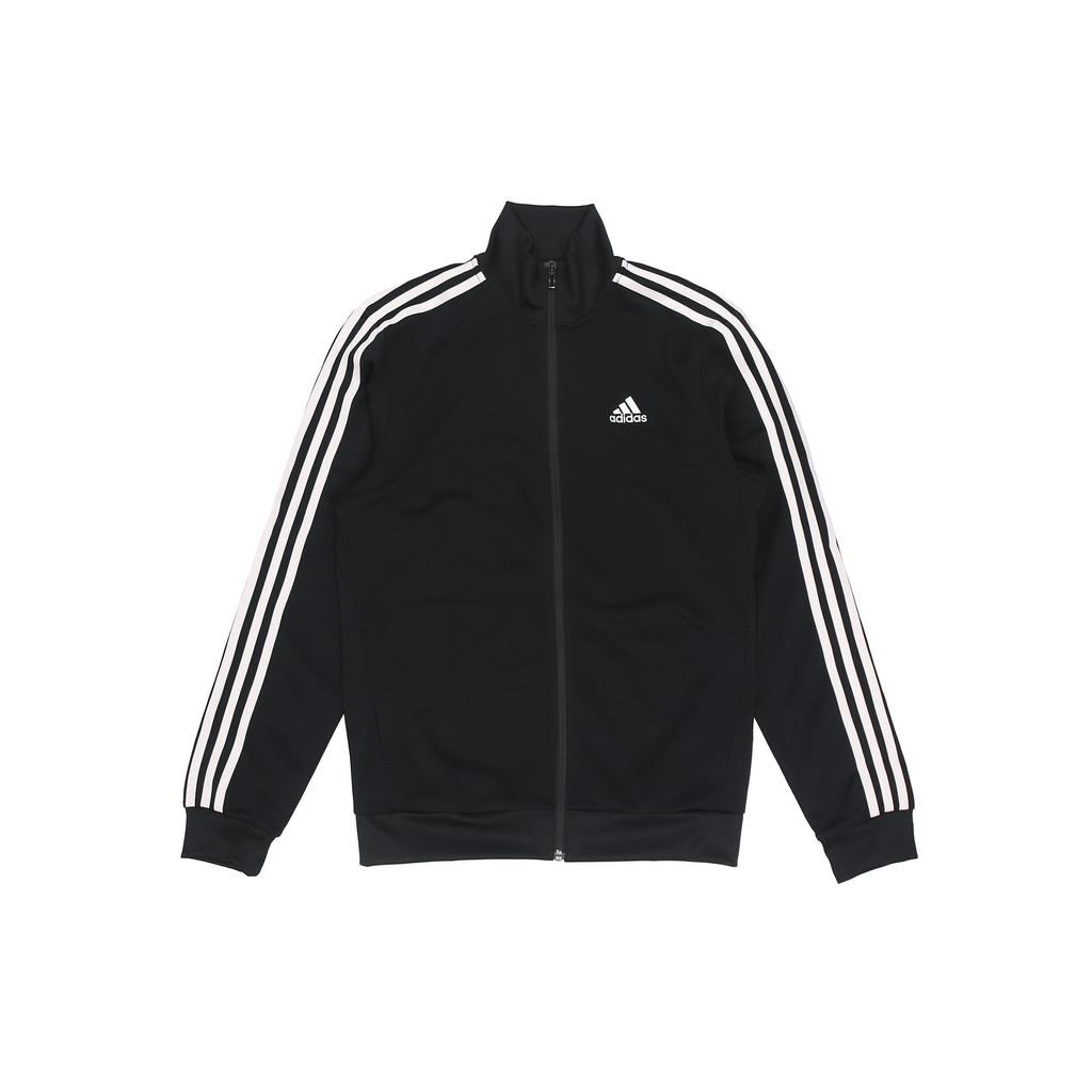Adidas Logo Print Side Stripe Jacket Men Jackets Black GN0749