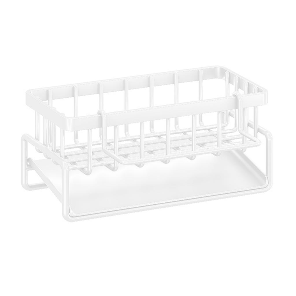 Efficient Sponge Drainer Rack Practical Dishcloth Towel Organizer Multilayers Draining Shelf Easy to Clean Kitcenwares