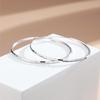 Trendy 2021 Silver Needle Earrings - Korean Style, Large Round Hoop, Bamboo Section
