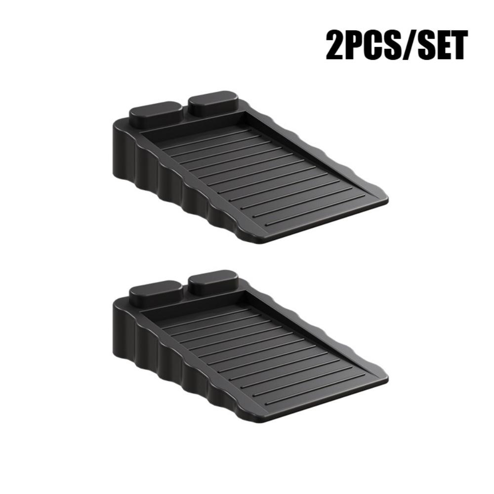 2PCS Home Office Under Door Draft Stopper Stackable Design Door Stopper Anti Collision Windproof Non Slip Soft Rubber Door Stop