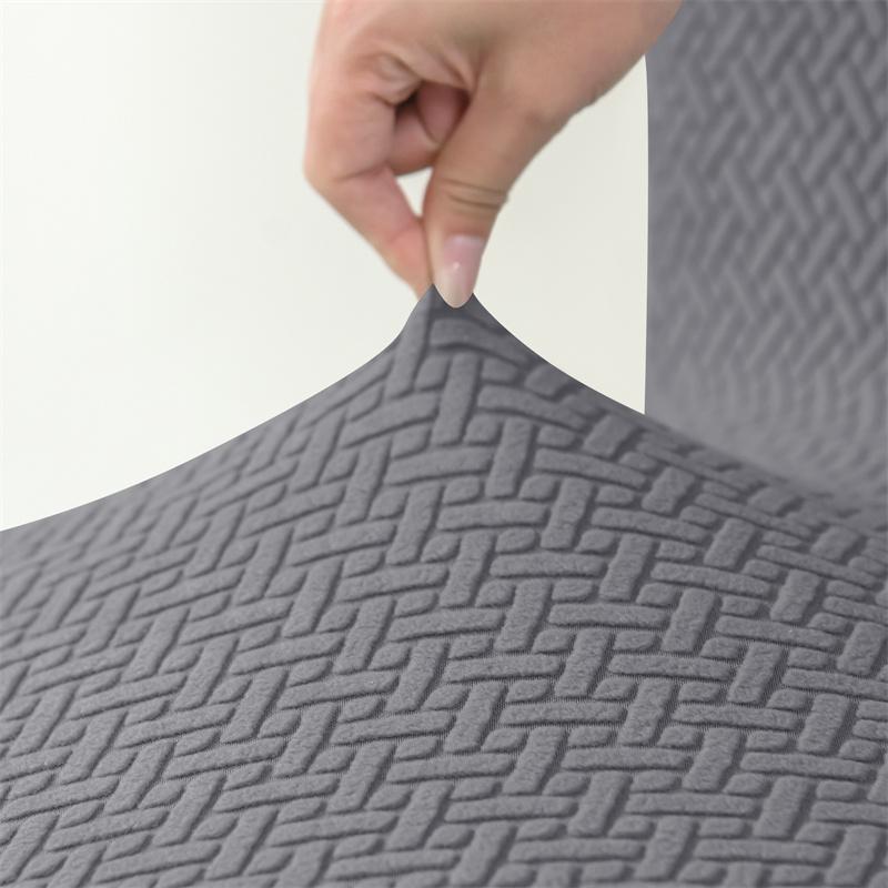 Short Back Bar Chair Cover T-shaped Jacquard Swivel Chair Cover Stretch Small Size Bar Stool Seat Covers for Hotel Banquet Dinin