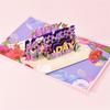 Up Mom Floral Bouquet Happy Mother's Day Invitation Card Greeting Cards Mothers Day Cards Postcard