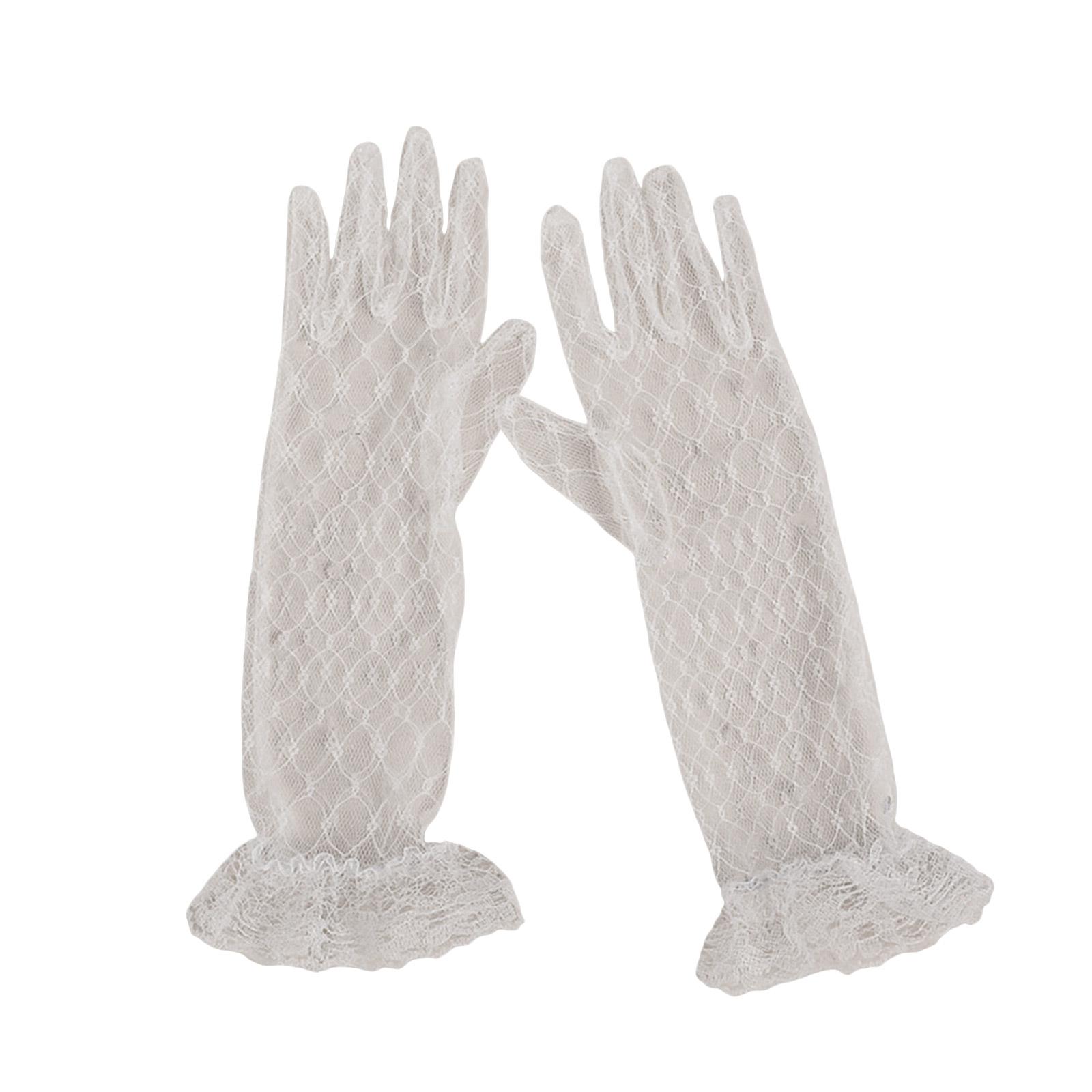 

Белые кружевные перчатки для девочек с/без стразами для свадеб, дней рождения и особых случаев в возрасте от 3 до 12 лет 1