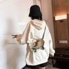 Women's large capacity plush crossbody bag, cute doll shoulder bag, lightweight travel backpack for women when traveling