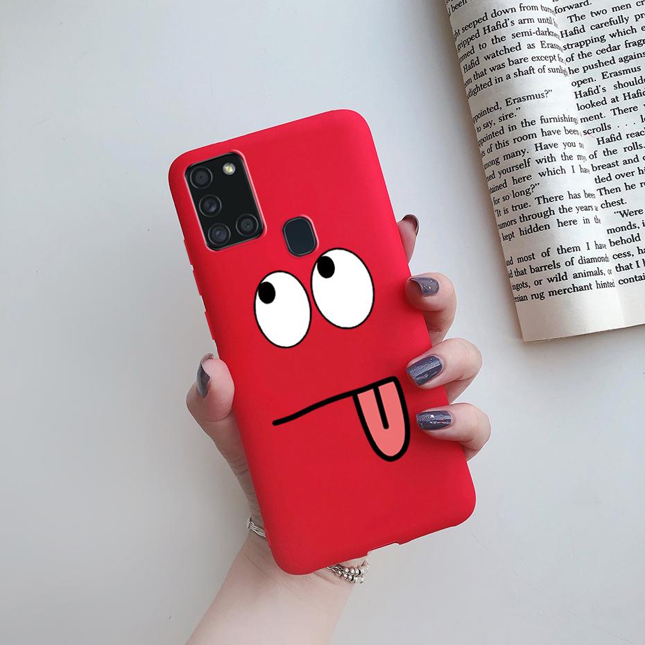 For Samsung Galaxy A21S Case Silicone Soft TPU Fundas Bumper for Samsung A21S Case A217F A 21S A21 S 6.5" phone Back Cover cases