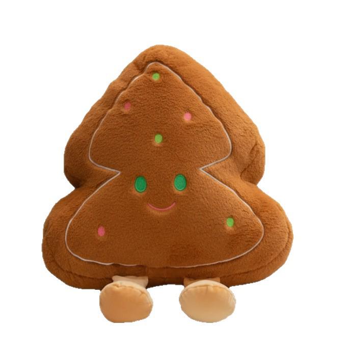Adorable Ginger Hair Plush Toy: Soft Star Tree Cushion & Christmas Tree Doll Pillow
