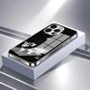 Aircraft route pattern electroplated glass phone case suitable for iPhone 17 16 15 14 13 12 11 Pro Max Plus anti fingerprint