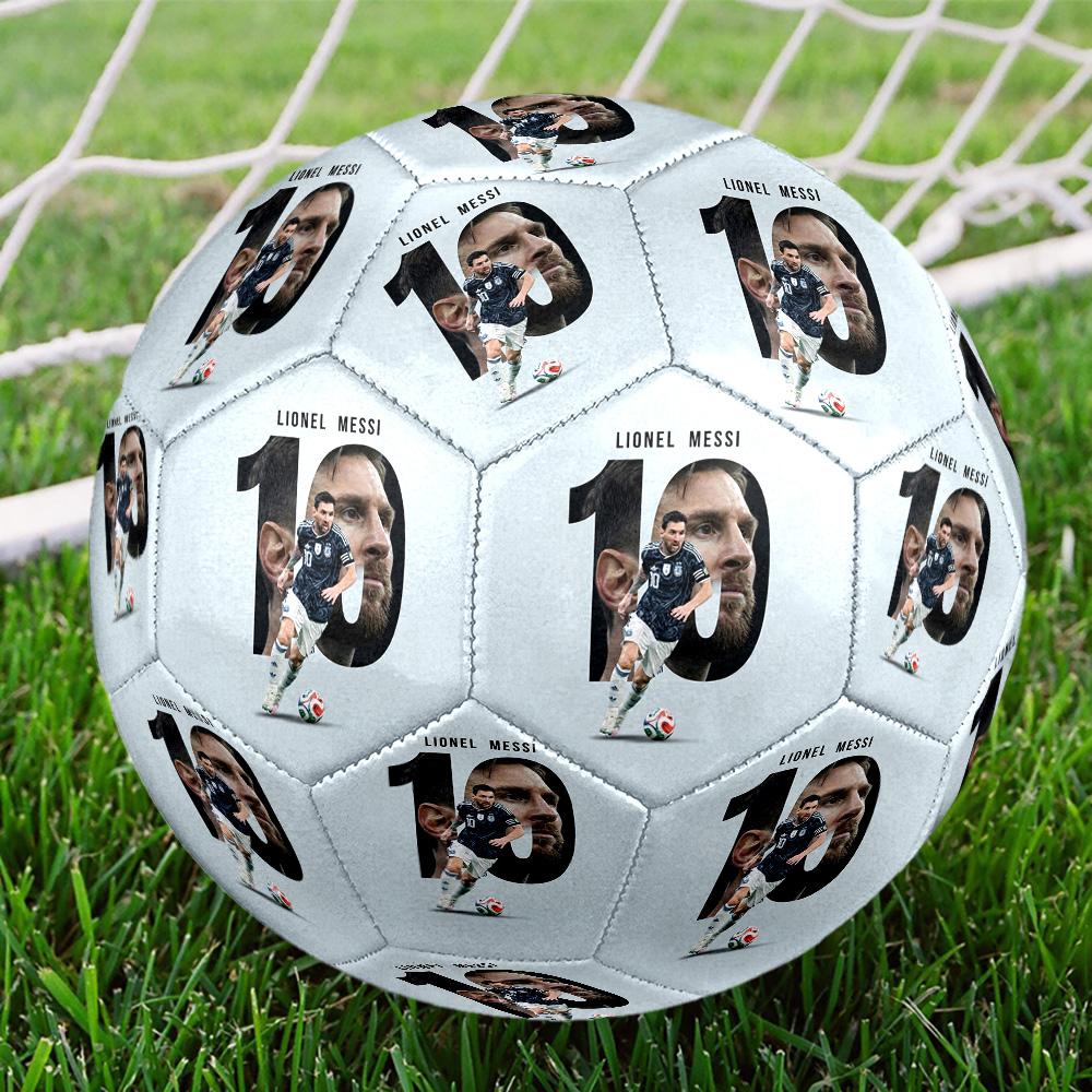 Messi 10 Number Argentina World Cup Champions Size 5 Soccer Ball Machinestitched Indooroutdoor Training And Matches Surprise Collection Gift