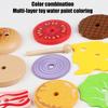 1 Set Learning Educational Montessori Toy Children Pretend Play Wooden Hamburger Sandwich Kit Kids Kitchen Toys