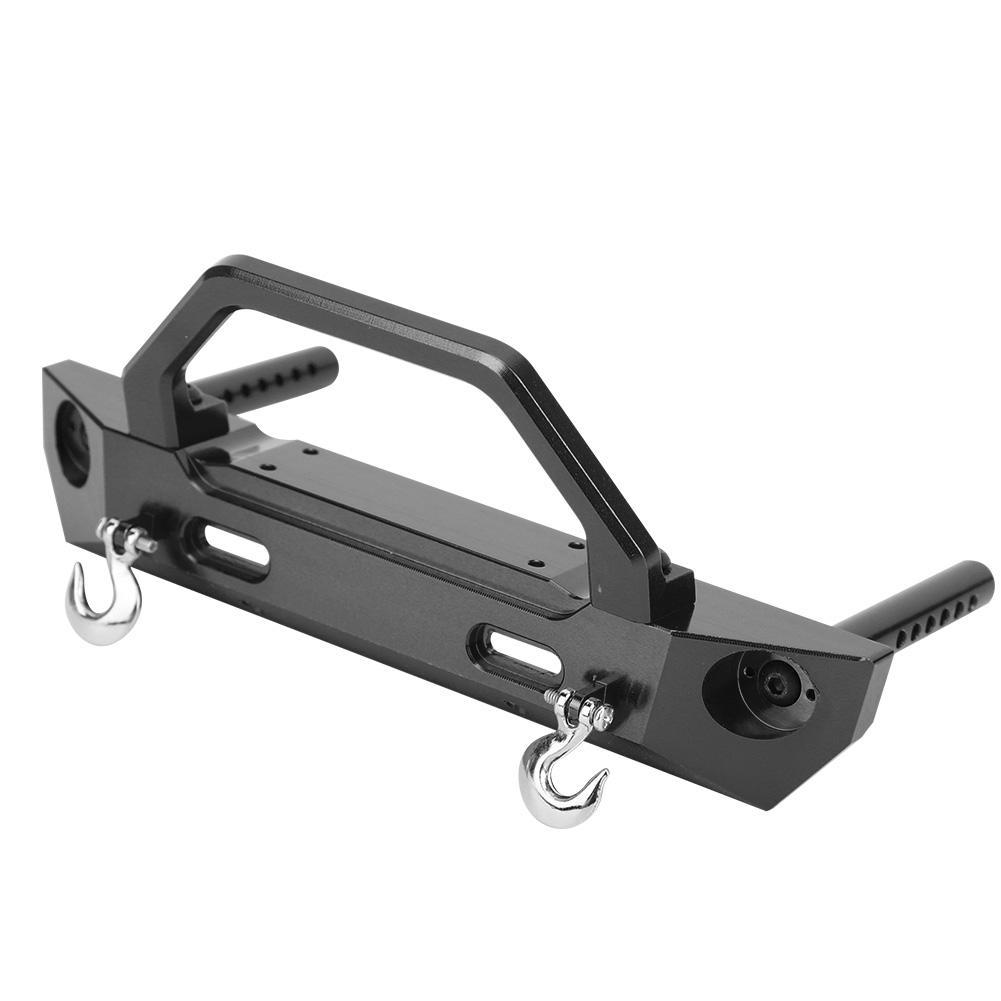 Aluminium Alloy RC Front Bumper Guard Spare Upgrade Parts Accessories for RGT 136100 1 10 RC CrawlerBlack
