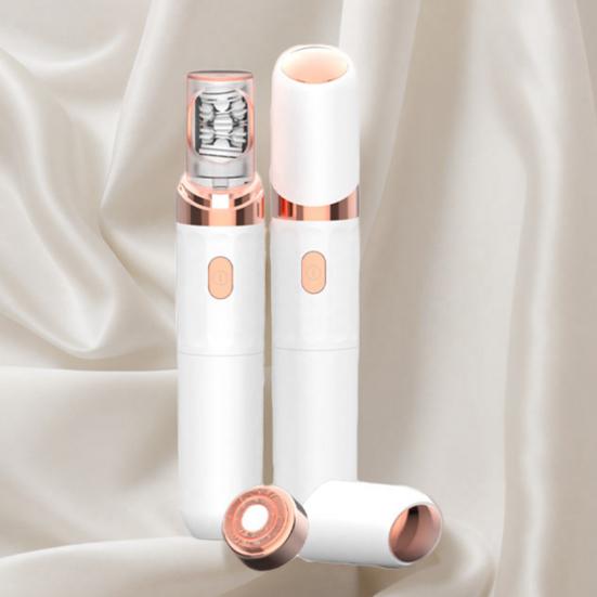 2-In-1 Electric Eyebrow Trimmer Multi-functional Painless Facial Hair Epilator Waterproof Cordless Women Brow Hair Shaver Remover