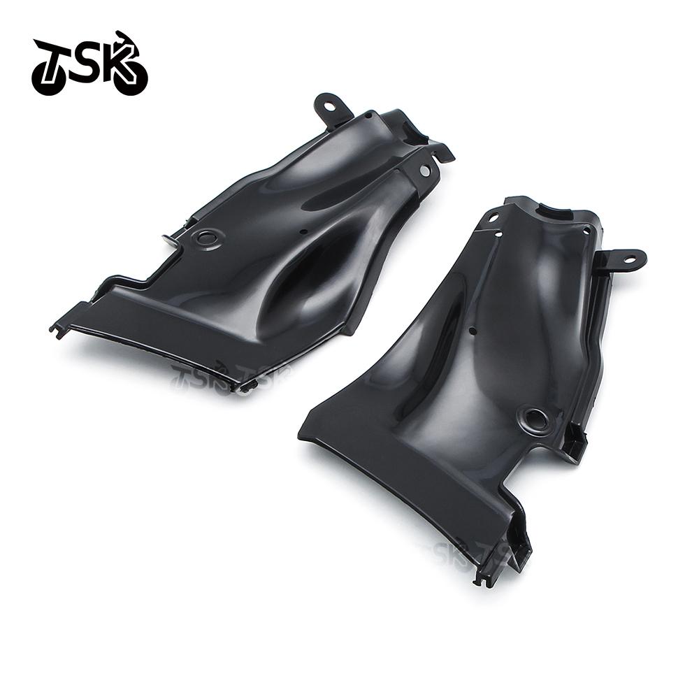 For Yamaha YZF R1 2009-2014 Motorcycle Unpainted Black ABS Air Duct Side Panels Fairing Cover YZF-R1 Inlet Duct Tube Cover