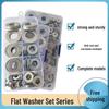 Galvanized Metal Flat Washer - Thin, Thickened, Enlarged Edge, Round, Sizes M3 To M10