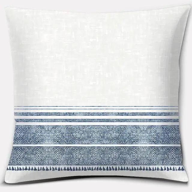 Geometrische Figur Polyester Kissenbezug Kissenbezug Auto Heim Ornamente Sofa Bett Dekoration