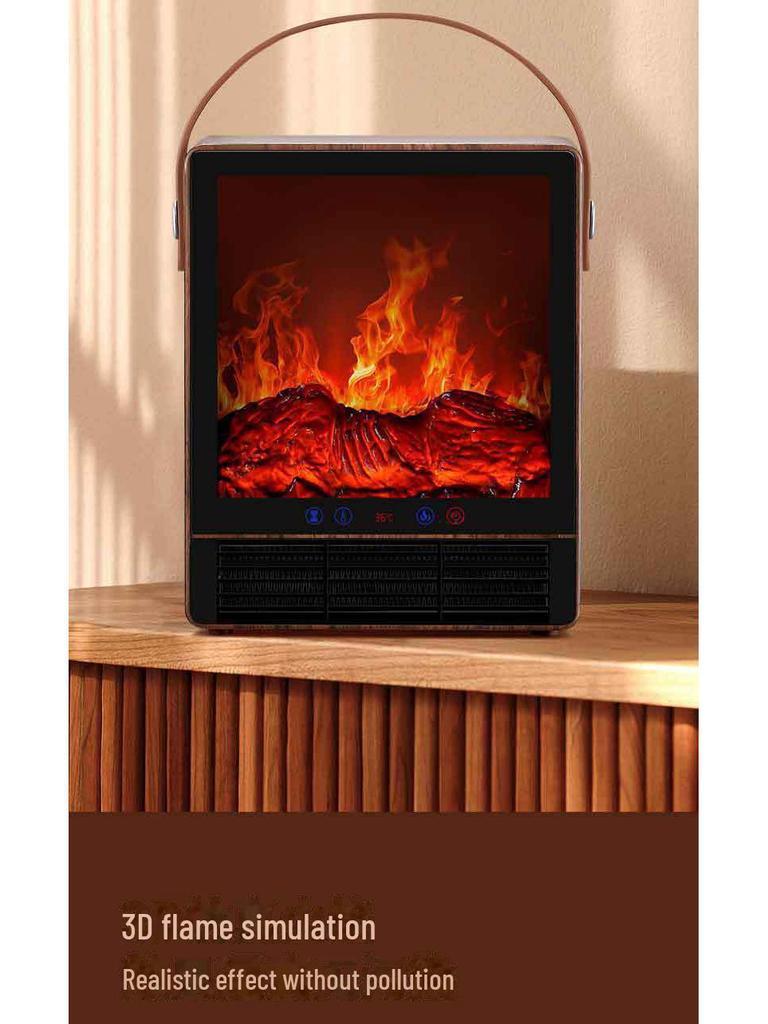 Tragbarer Tischheizer mit elektrischer Flammensimulation von Camel