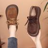 Retro Round-toe Platform Shoes for Women, Heightening Effect, Anti-slip, Versatile and Easy To Wear.