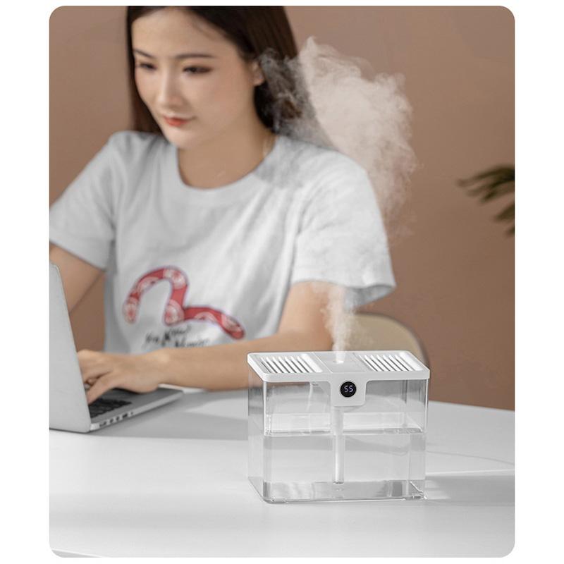 T15 USB Portable Humidifier Home Desktop Moisturizing Atomizer 1.5L Large Capacity Humidifier White