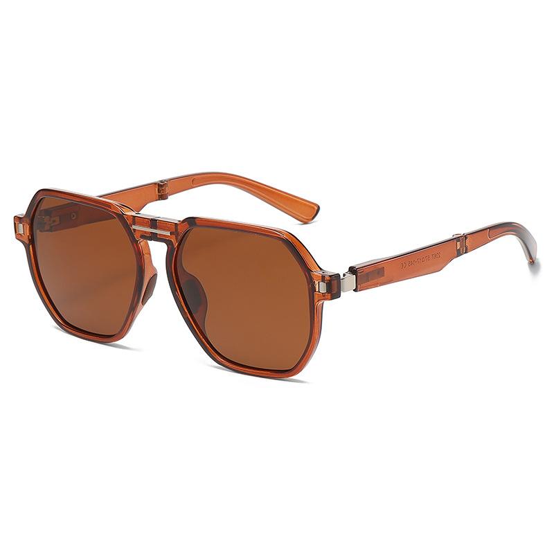 Luxury Brand Designer Square Fold Polarized Sunglasses Women For Men Male Trendy Sun Glasses Fashion Vintage Punk Ladies Shades