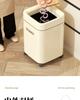 Dual-Use Square Trash Can with Wheels - Light Luxury Wastebasket for Kitchen & Bathroom, Large Capacity