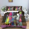 Trolls Bedding Set Famous Anime Duvet Cover Girl Printing Children's Bedroom Set Polyester Adult Single Size Dropshipping Gift