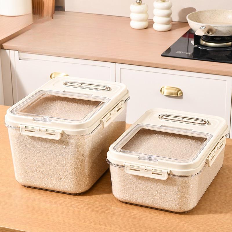 Moisture-proof Rice Bucket, Flour Storage Tank, Storage Box, Pet Food Storage Bucket, Cat Food Bucket, Coarse Grain Rice Box, Rice Bucket