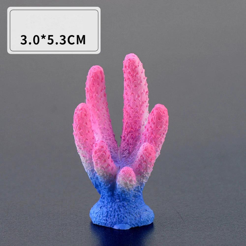 Creative Aquarium Artificial Coral Fish Tank Decoration Colord Simulated Resin Reef Coral Landscape DIY Aquarium Decorations