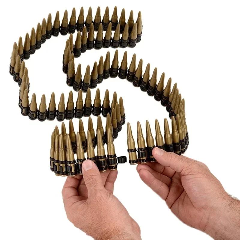 Bullet Belt Gold Die Hard Army Fancy Dress  Party Plastic Bullets