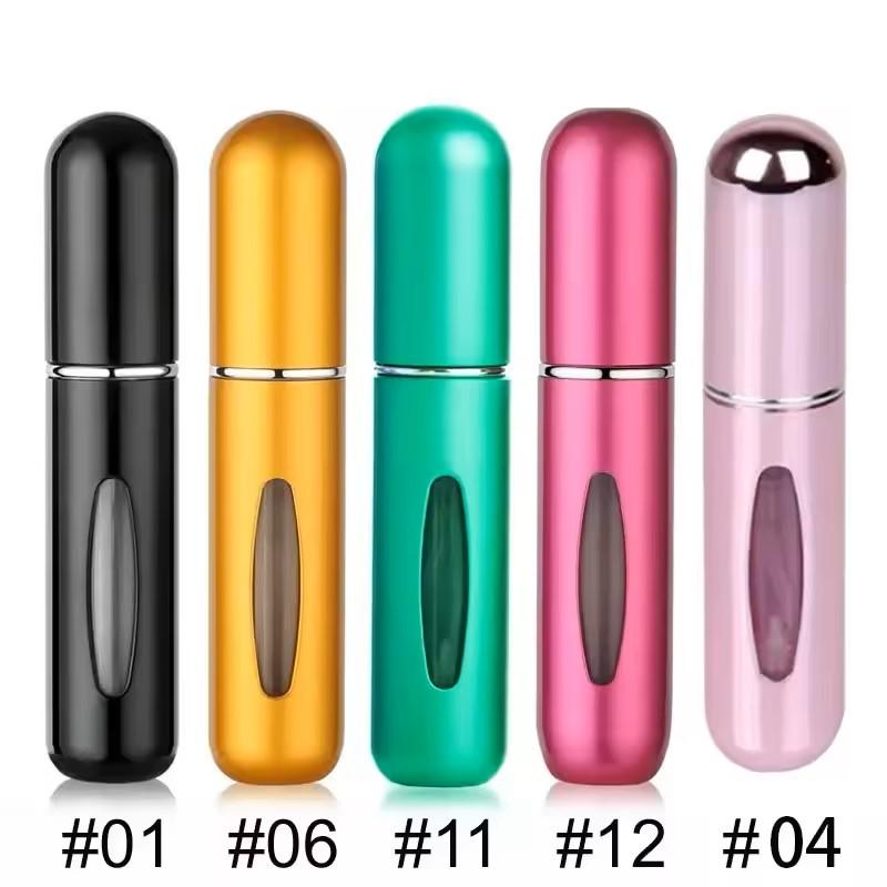 1/5/10PCS 5ml Portable Perfume Atomizer Mini Perfume Bottle Sample Spray Bottle Dispenser Cosmetic Travel Container