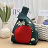 Cute Mini Christmas Knit Bag Snowman Christmas Tree Knot Wrist Bags Reusable Shopping Bags Women
