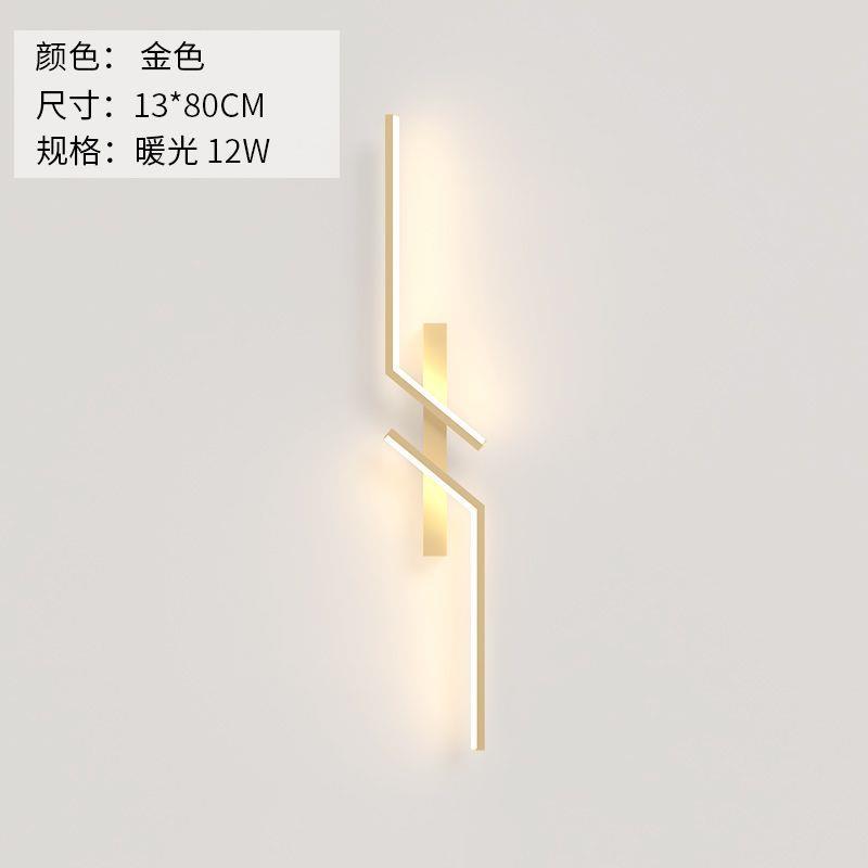 Modern Creative StripMinimalist Bedroom Bedside Wall Sconce Led Lights Living Room TV Sofa Background Wall Lamp