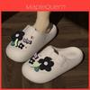 Flower Dotted Eva Slipon Shoes For Women And Men Summer Casual Nonslip Waterresistant Footwear