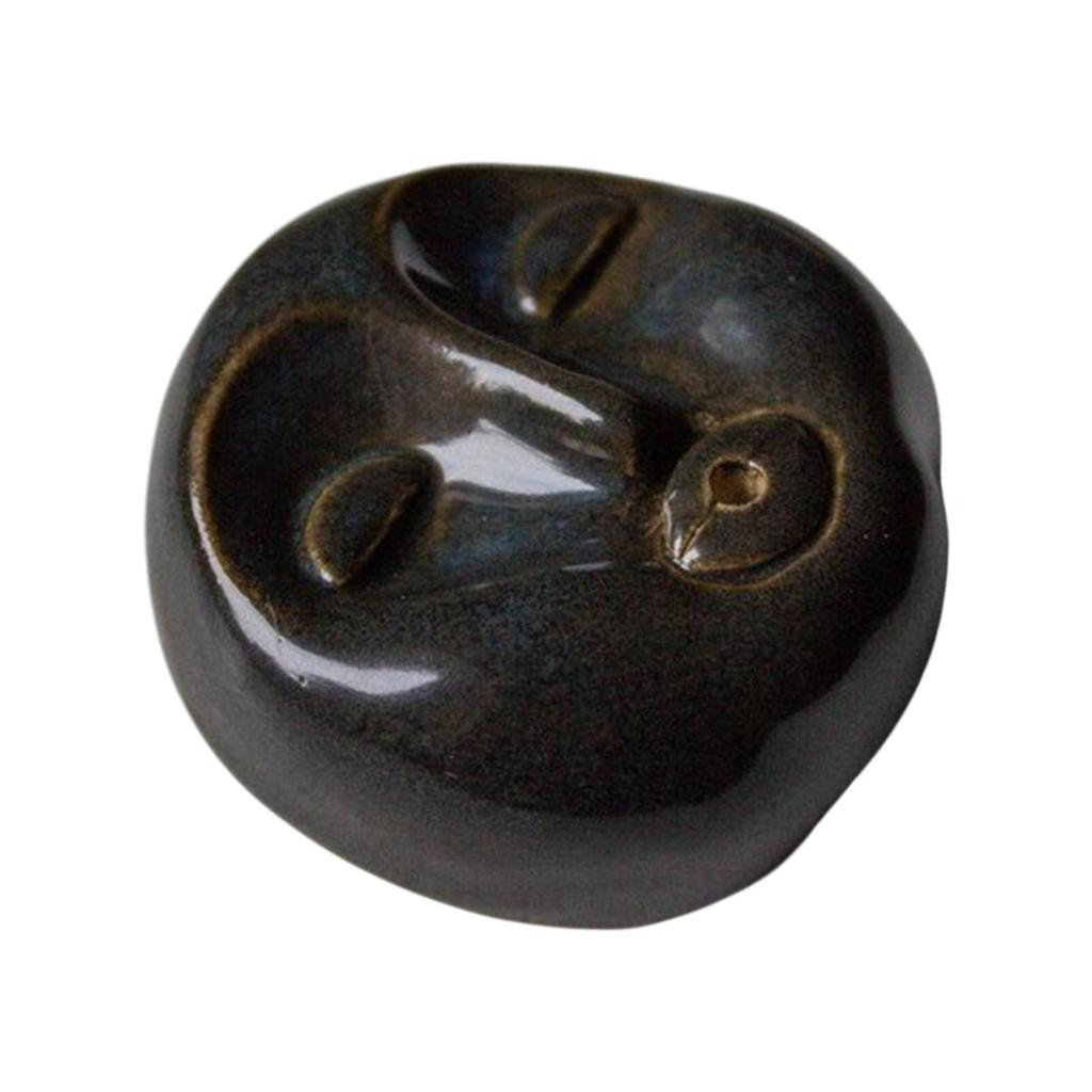 Incense Holder Face Shape Incense Burner 5x3cm Resin Ornament Incense Fragrance Stand for Yoga Studio Accessory Cute Modern