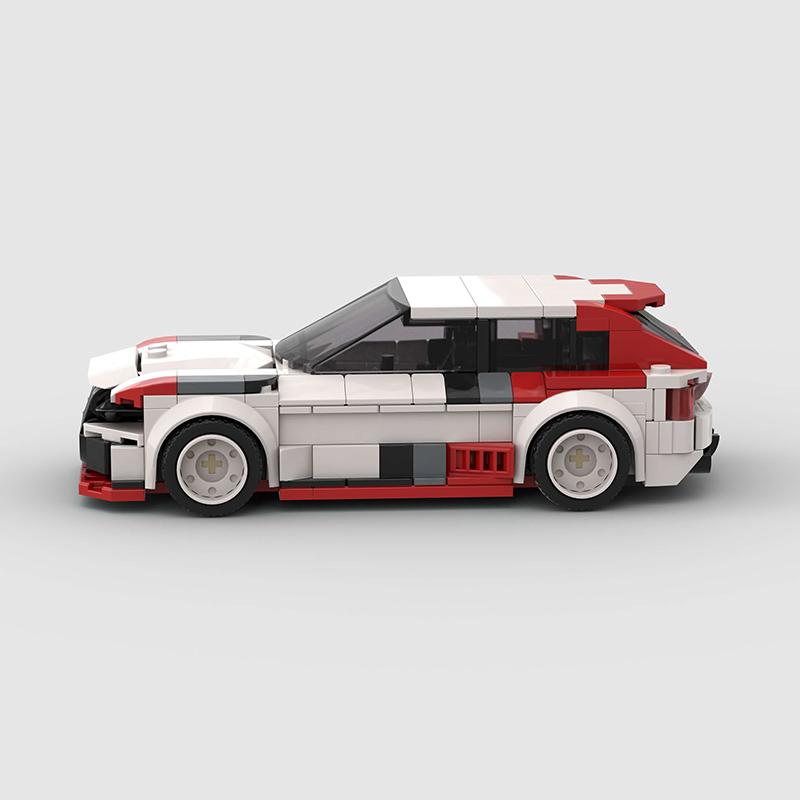 MOC Speed RS6 GT City Racing Car Sports Building Blocks Bricks Creative Garage Supercar Racers Vehicles Kits Toys Gift