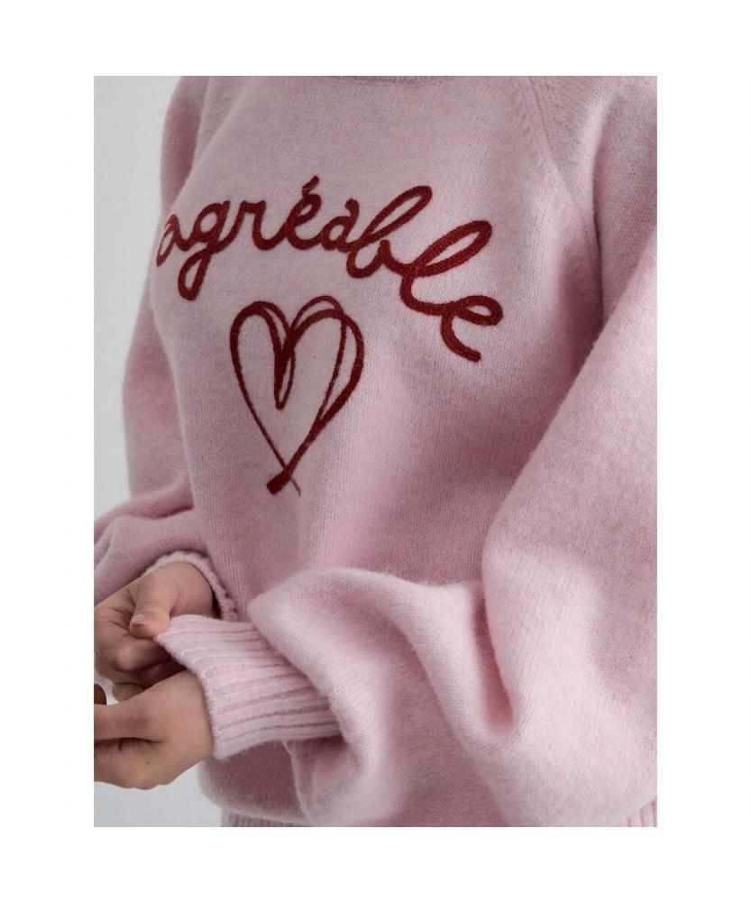 8SECONDS Heart Pullover Pink