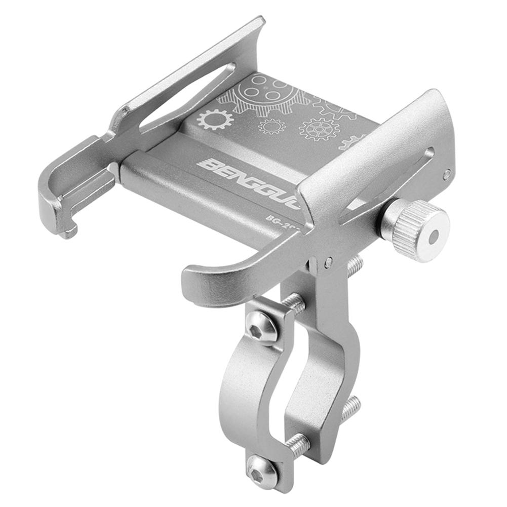 Bicycle Phone Stand Aluminium Alloy Handlebar Mobilephone Support 360 Degree Rotation Shockproof Cycling Accessories