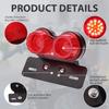Motorcycle LED Brake Tail Light Turn Signal License Plate Motorcycle Tail Light